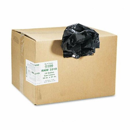 WEBSTER ReClaim Can Liners  16 gallon  .65mil  24 x 31  Black, 500PK WE33188